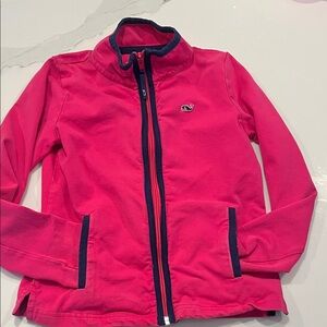 XS Vineyard Vines pink zip up.
